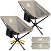 image:imageRaynesys Portable Swivel Camping Chair 8 Seconds Quick Setup Easy CarryKhaki