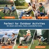 image:imageRaynesys Portable Swivel Camping Chair 8 Seconds Quick Setup Easy CarryKhaki