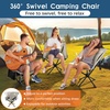 image:imageRaynesys Portable Swivel Camping Chair 8 Seconds Quick Setup Easy CarryKhaki