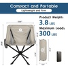 image:imageRaynesys Portable Swivel Camping Chair 8 Seconds Quick Setup Easy CarryKhaki