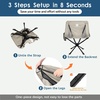 image:imageRaynesys Portable Swivel Camping Chair 8 Seconds Quick Setup Easy CarryKhaki