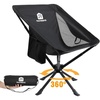 image:imageRaynesys Portable Swivel Camping Chair 8 Seconds Quick Setup Easy CarryBlack