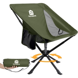 image:imageRaynesys Portable Swivel Camping Chair 8 Seconds Quick Setup Easy CarryArmy Green