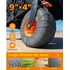 image:imageBeach Wagon with Big Wheels for Sand9 Big Wheels 440lbs Wagons CartsBlack