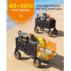 image:imageBeach Wagon with Big Wheels for Sand9 Big Wheels 440lbs Wagons CartsBlack