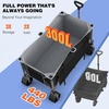 image:imageRaynesys Collapsible Wagon Cart with Wheels 440lbs 300L Heavy Duty Folding Wagon Foldable for Sports Beach Grocery Camping  Upgraded Effortless Elegance Black  Gray RAYS1