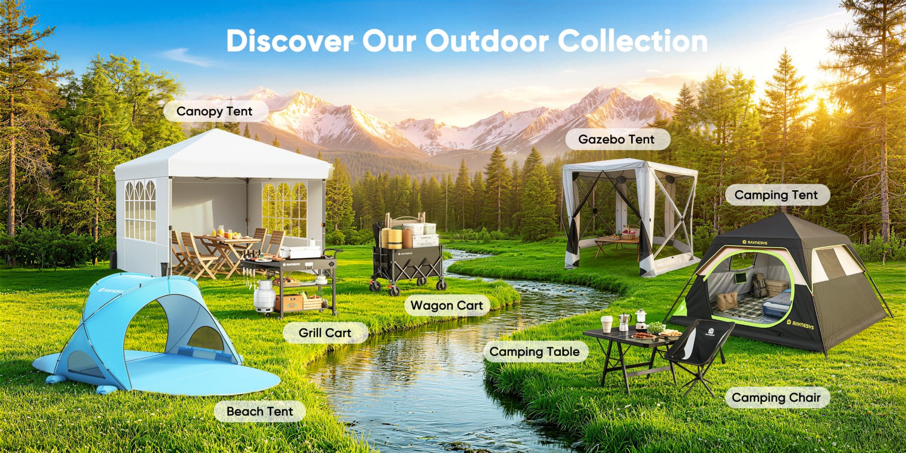 Raynesys – Collapsible Wagons, Beach Tents, Camping Chairs & Bar Stools | Outdoor Gear for Every Adventure