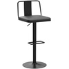 image:imageRaynesys Metal Swivel Barstools Set of 2 Enlarged PU Leather Seat with Metal Back Adjustable from 24 to 33 for Counter Height amp Bar Height Modern Design for Kitchen and RestaurantMatteBlackMatte Black